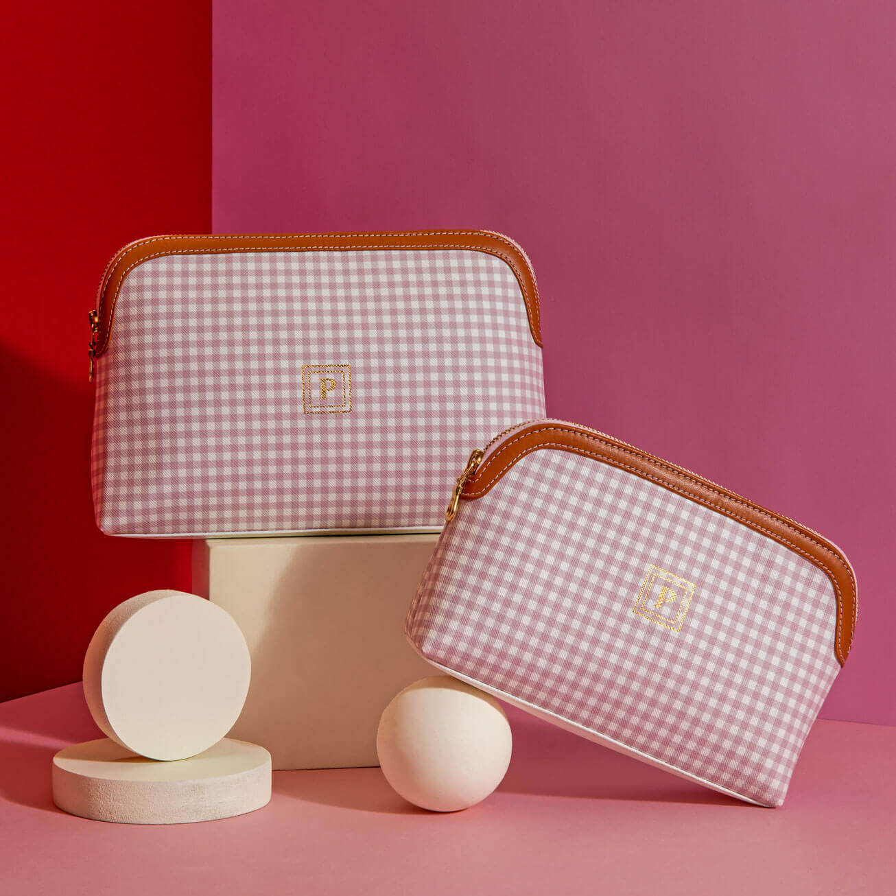 Pink Oval All Purpose Pouches