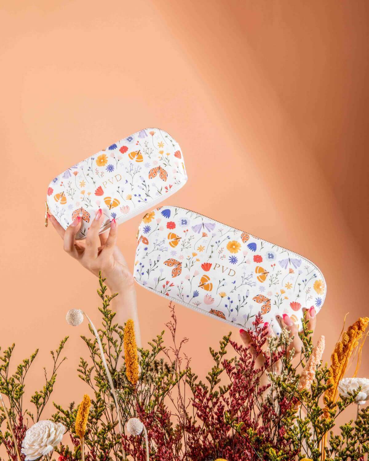 Sweet Meadows Makeup Wide Base Pouches