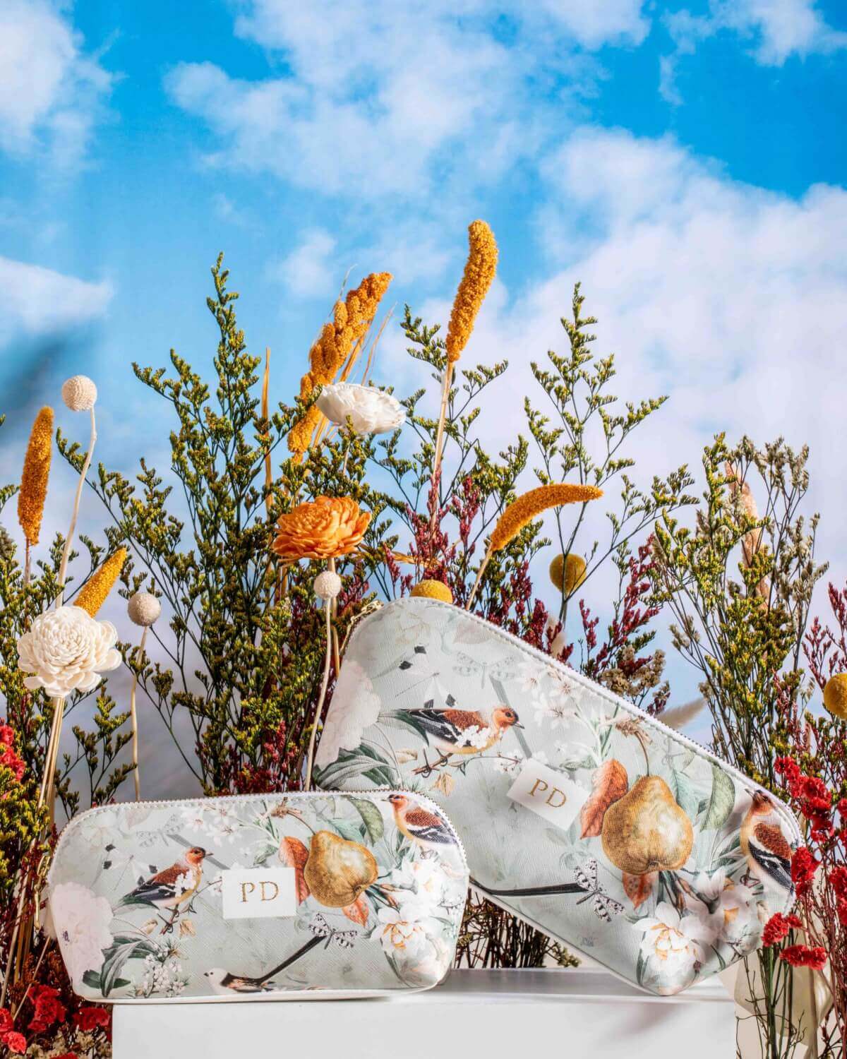 Timeless Charm Makeup Wide Base Pouches