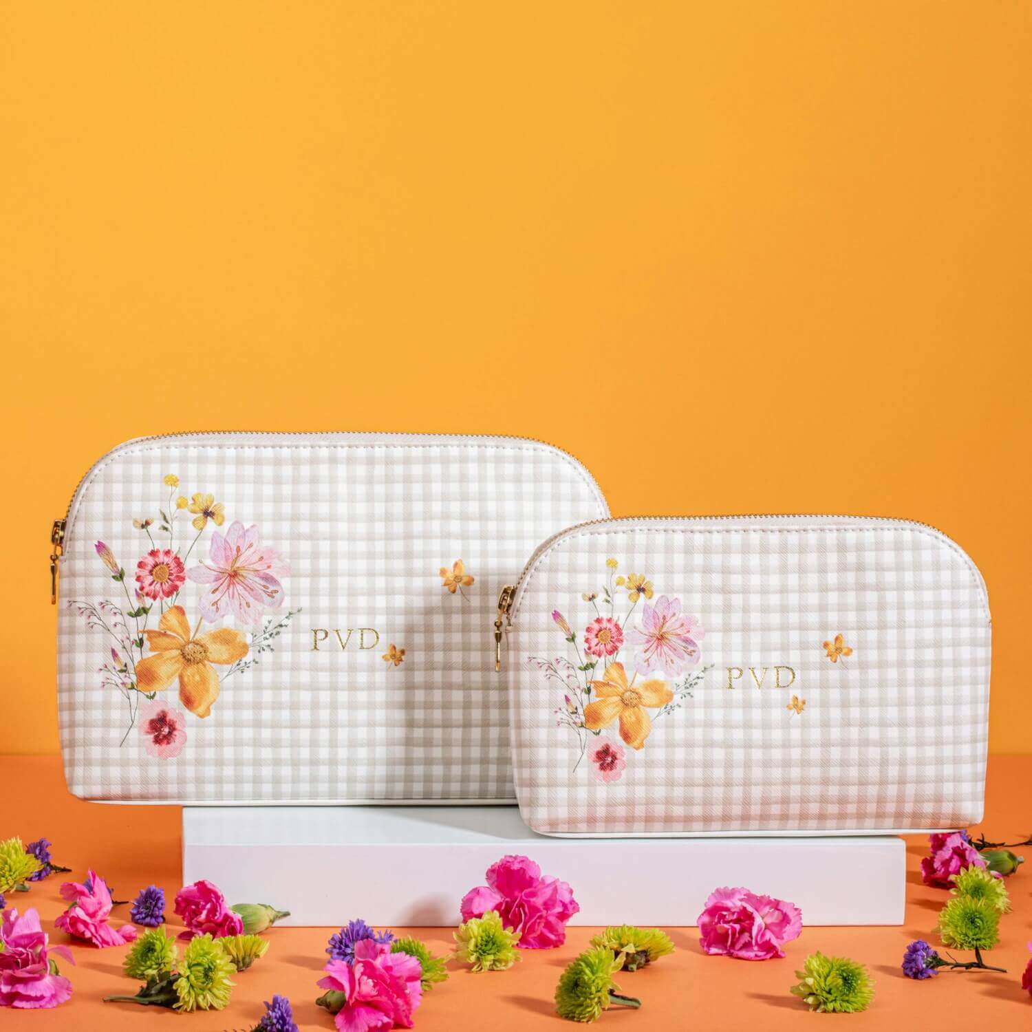 Pressed In Time Oval All Purpose Pouches - Set Of 2